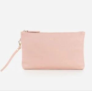 FAWN Design New Blush Pink The Changing Clutch Vegan Leather Wristlet Travel